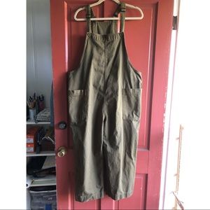 Ali Golden Olive overalls size large